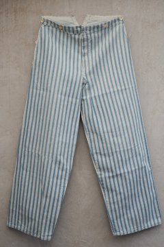 early 20th c. indigo striped trousers theater costume