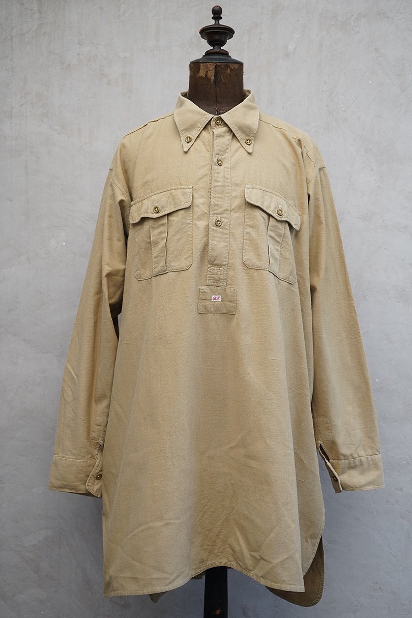 1930's-1940's French military M35 shirt - フレンチ・ヴィンテージ　アンティーク古着「Mindbenders  and Classics」