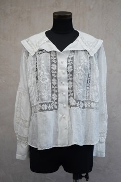 1910's-1920's white blouse 