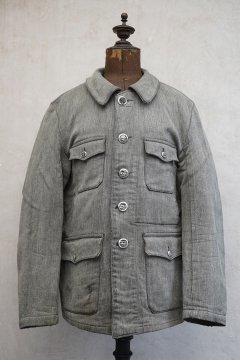 mid 20th c. gray S&P pique hunting jacket III