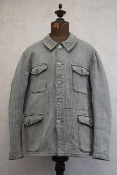 mid 20th c. gray S&P pique hunting jacket II