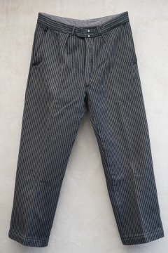 mid 20th c. gray striped cotton pique work trousers