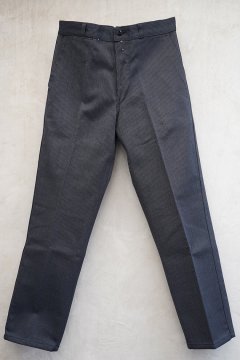 1950's-1960's dark gray pique work trousers NOS 42