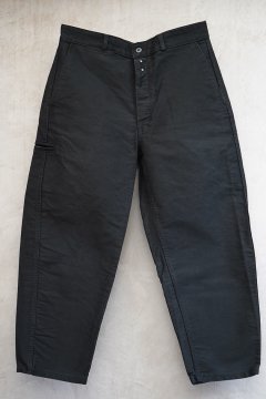 mid 20th c. black moleskin work trousers