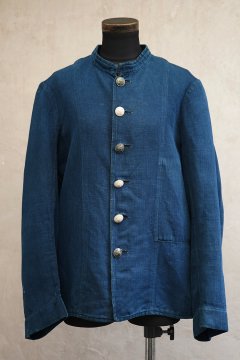 cir. early 20th c. indigo HBT firefigther jacket