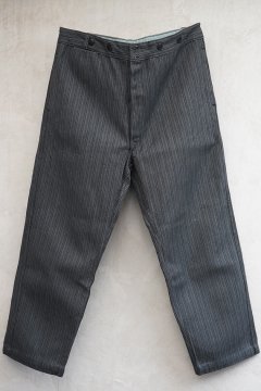 mid 20th c. striped cotton work trousers 