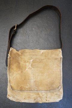 ~1930's beige linen shoulder bag