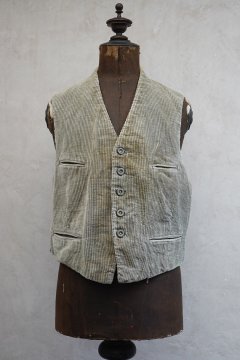 ~1940's gray corduroy gilet