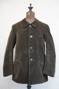 1930's brown fine wale corduroy jacket