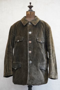 1930's dark brown corduroy hunting jacket 