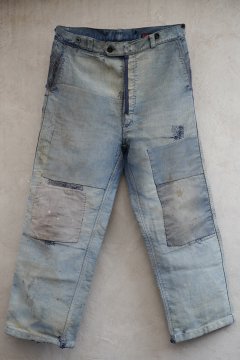 1940's blue moleskin work trousers 