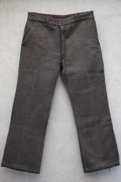 cir. 1950's-1960's brown S&P pique trousers