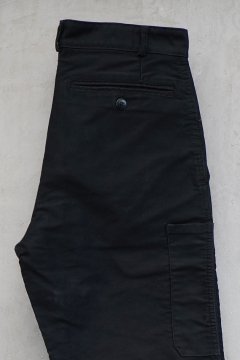 cir. 1960's black moleskin work trousers