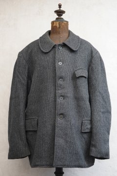 mid 20th c. gray wool work jacket 