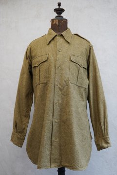 1940's kahki wool shirt