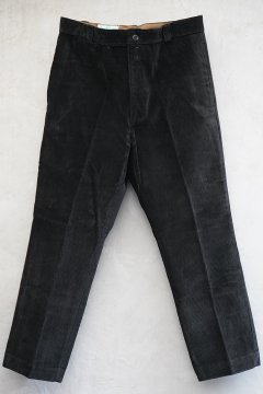 mid 20th c. black corduroy work trousers NOS