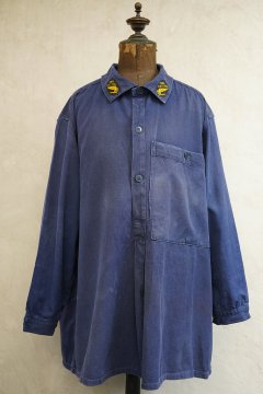 cir.1960's blue twill smock 