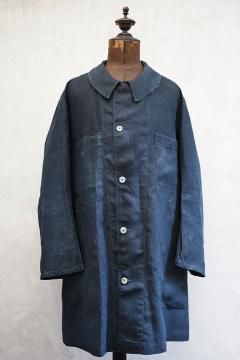 ~1930's indigo linen work coat