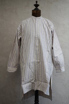 ~1940's purple striped cotton shirt NOS