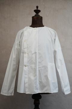cir.1930s white cotton shirt side button