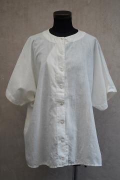 cir.1930's white cotton S/SL top
