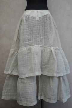 19th c. linen crinoline