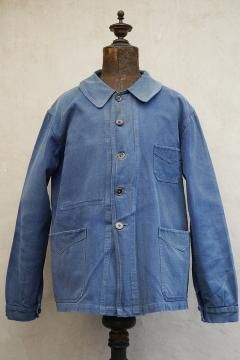 cir.1940's blue cotton twill work jacket