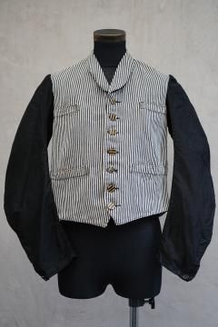 cir.1930's white  black servant jacket