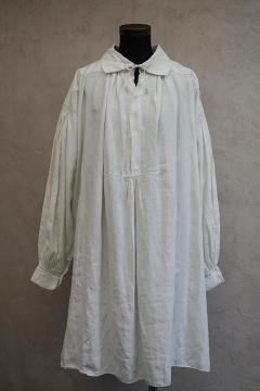 early 20th c. linen smock shirt