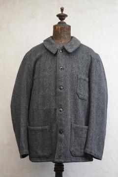 mid 20th c. Pascal gray wool HBT work jacket