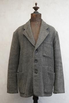 mid 20th c. Pascal gray wool lapeled work jacket