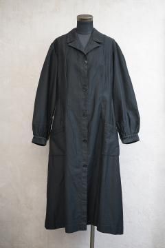 ~1940's black cotton work coat