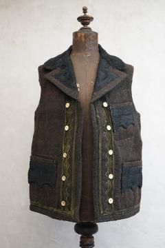~1930's Transylvanian heavy wool gilet