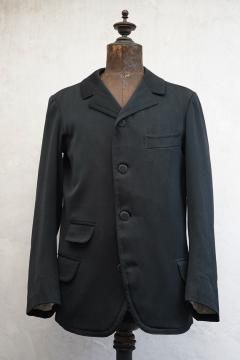 early 20th c. black wool sack coat