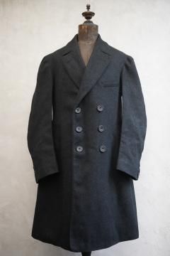 cir.1920's~1930's double breasted wool coat 