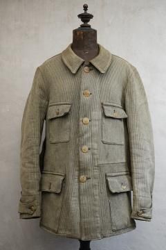 ~1940's beige S&P cotton pique hunting jacket