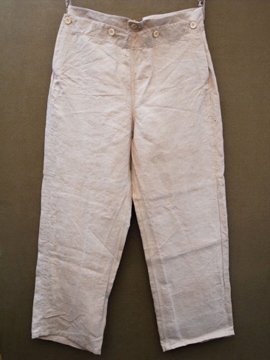 1937 linen sailor trousers