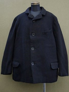 early 20th c. black wool short coat