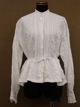 cir. 1900's cotton blouse L/SL
