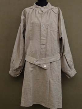 1950's dead stock French hospital military linen smock/coat