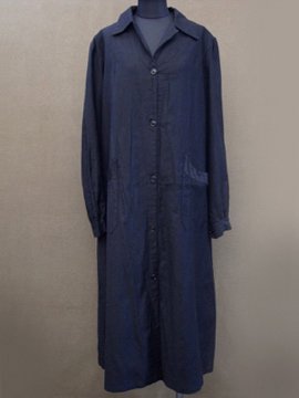 cir. 1940's black work coat/dress