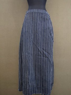 cir. early 20th c. indigo heavy cotton skirt