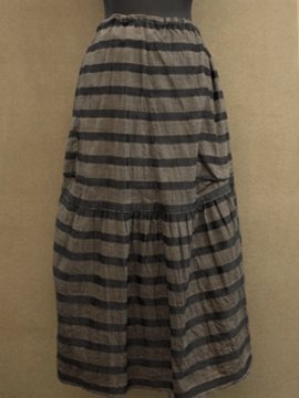 cir. 1900's striped skirt