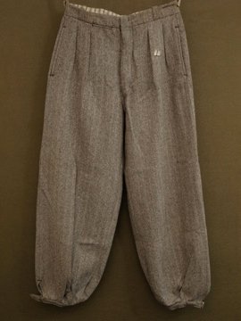 cir. 1930 - 1940's dead stock herringbone wool golf pants