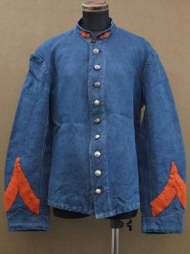 1900's herringbone linen French fireman jacket 