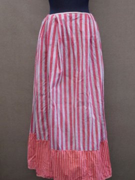 cir. 1900's striped skirt 