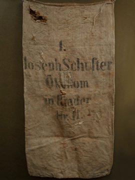 late 19th c. German herringbone linen sack