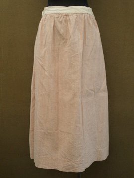 cir. 1900's striped cotton skirt 