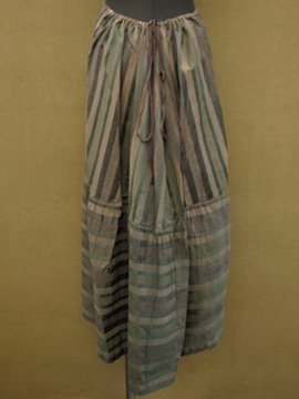 late 19th - early 20th c. striped skirt 