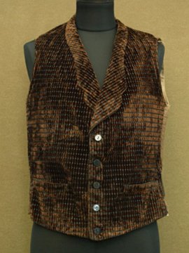 early 20th c. brown velvet vest